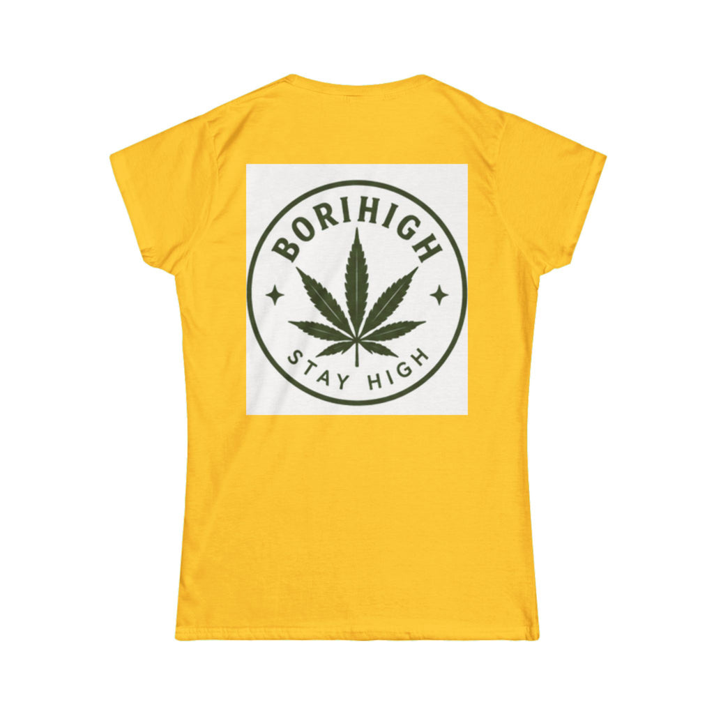 Naturally Elevated Tee — Women's Cannabis Leaf Graphic Shirt