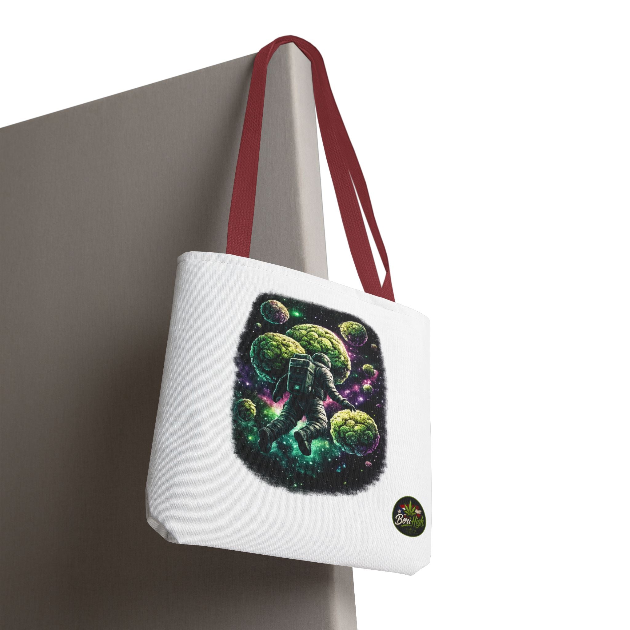 Astro Leaf Tote Bag — Cannabis Space Astronaut All-Over Print Tote