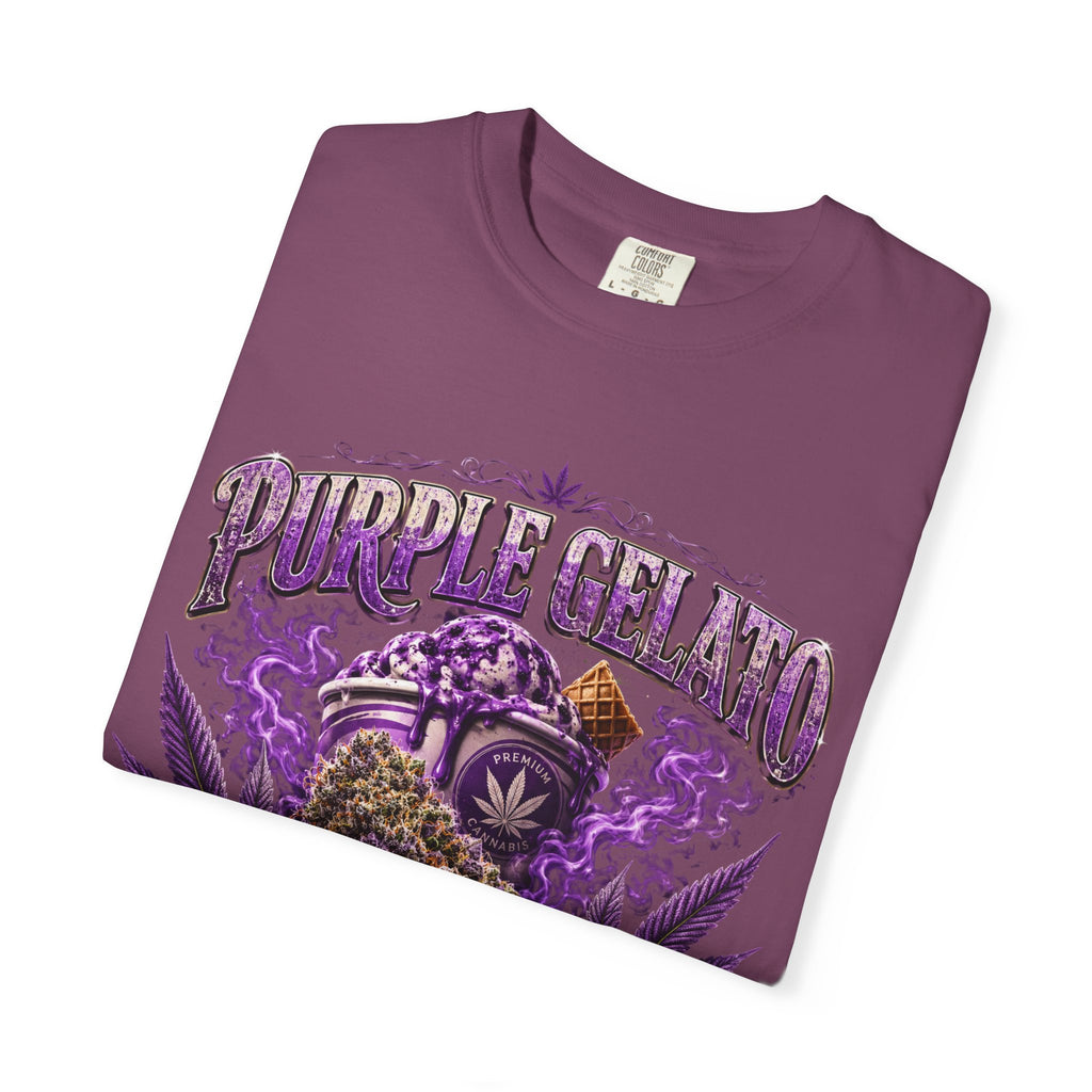 T-Shirt — "Purple Gelato" Cannabis Graphic Tee