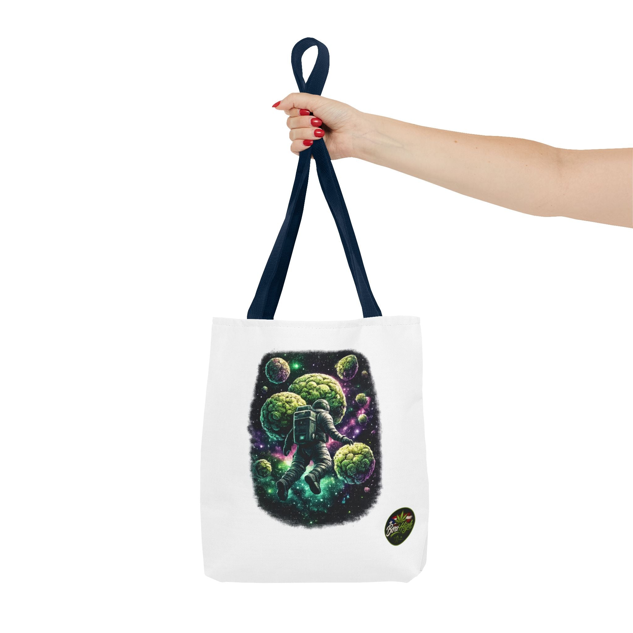 Astro Leaf Tote Bag — Cannabis Space Astronaut All-Over Print Tote
