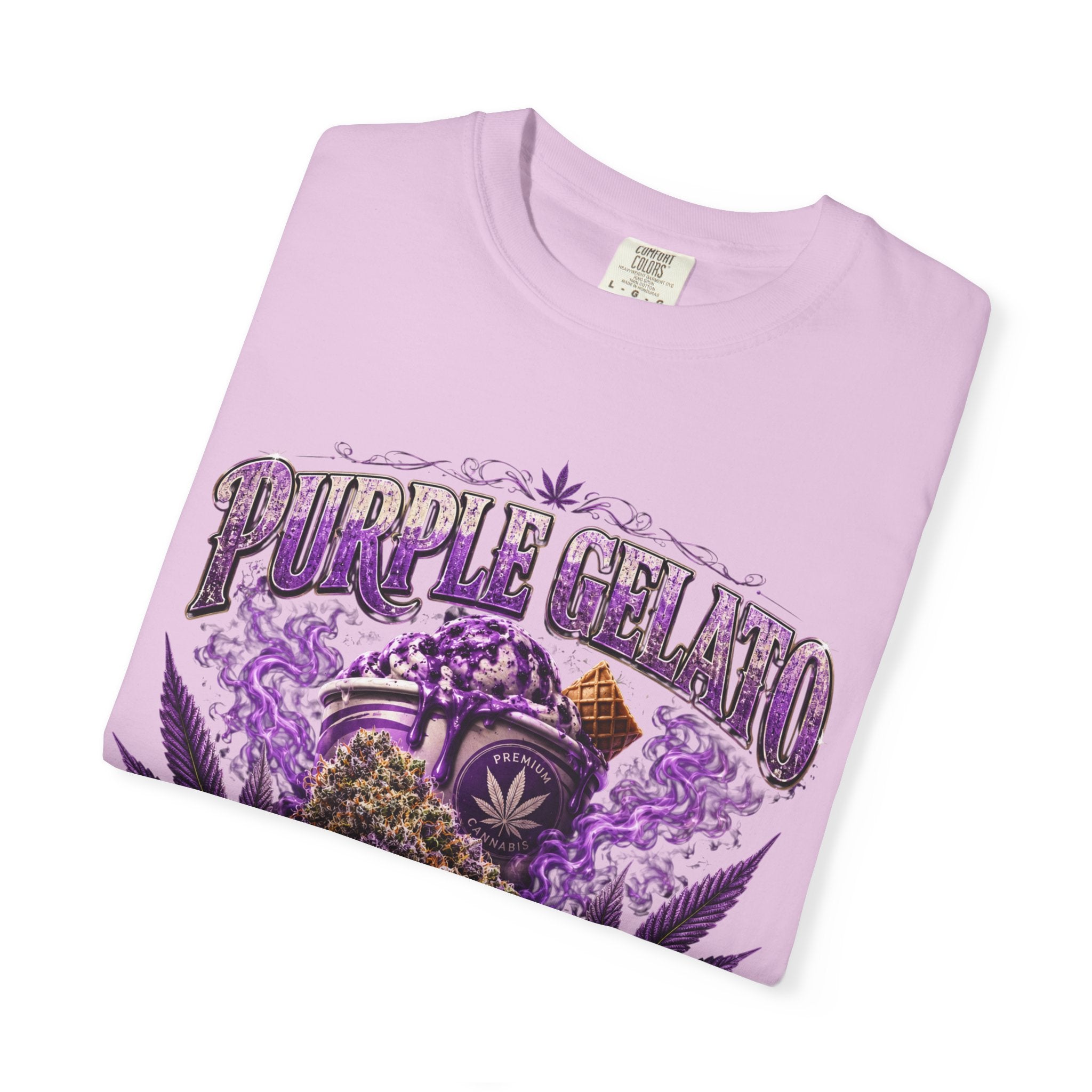 T-Shirt — "Purple Gelato" Cannabis Graphic Tee