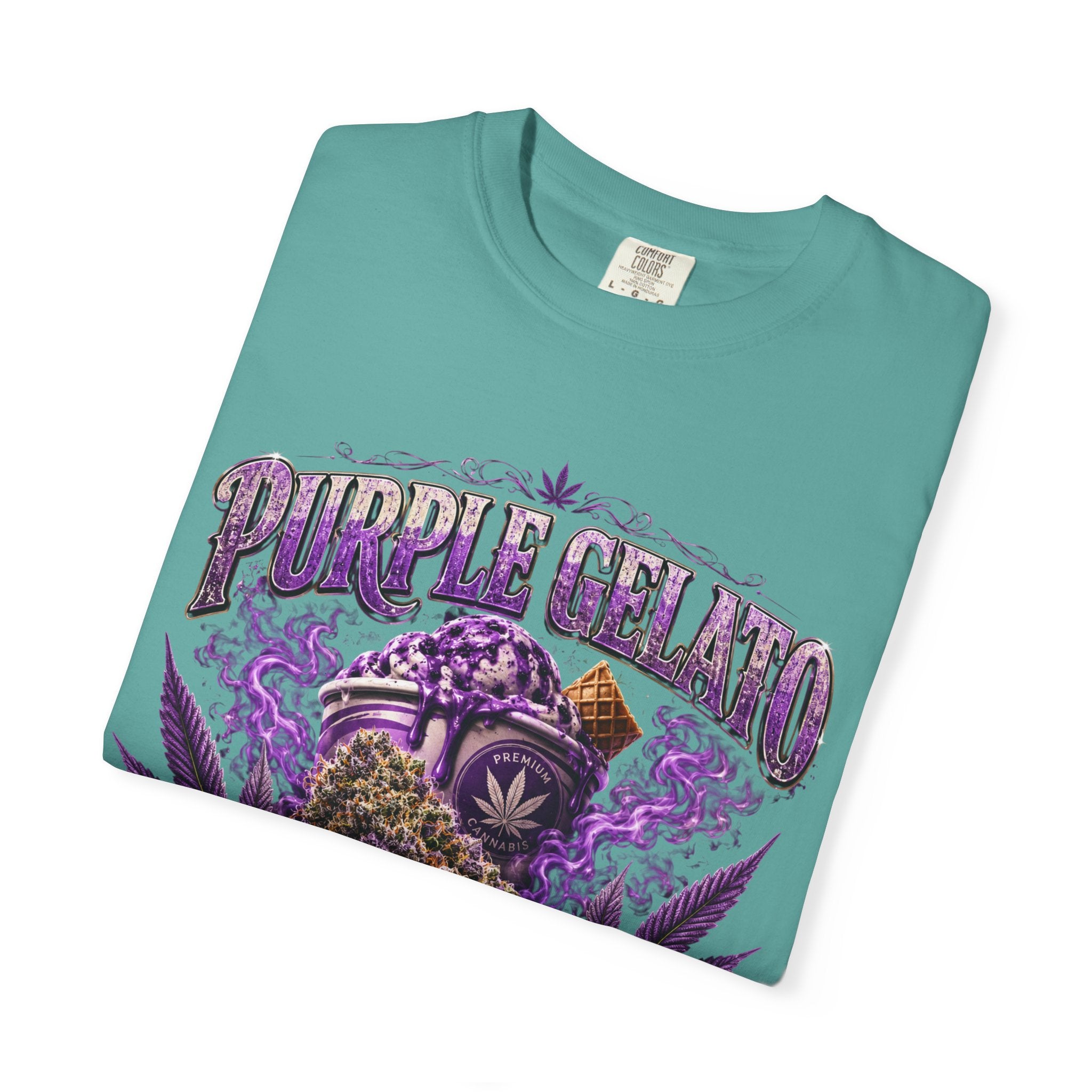T-Shirt — "Purple Gelato" Cannabis Graphic Tee
