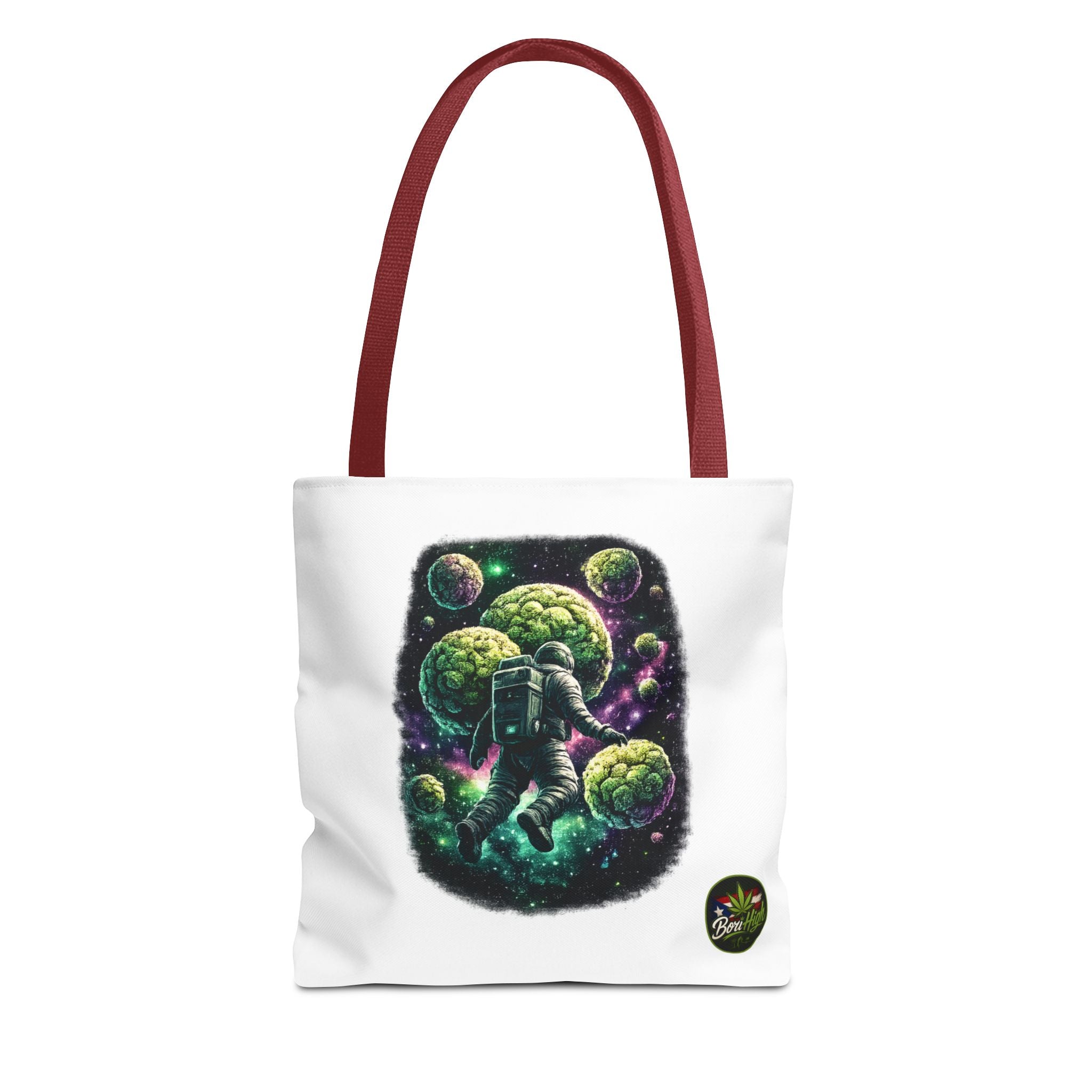Astro Leaf Tote Bag — Cannabis Space Astronaut All-Over Print Tote
