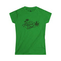 T-Shirt — "Tropical Soul" Cannabis Leaf Tee (Back "BoriHigh" Moon Design)