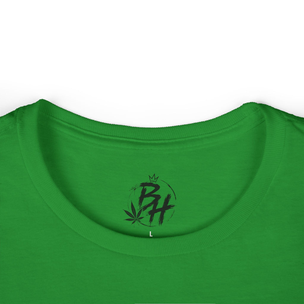 T-Shirt — "Tropical Soul" Cannabis Leaf Tee (Back "BoriHigh" Moon Design)