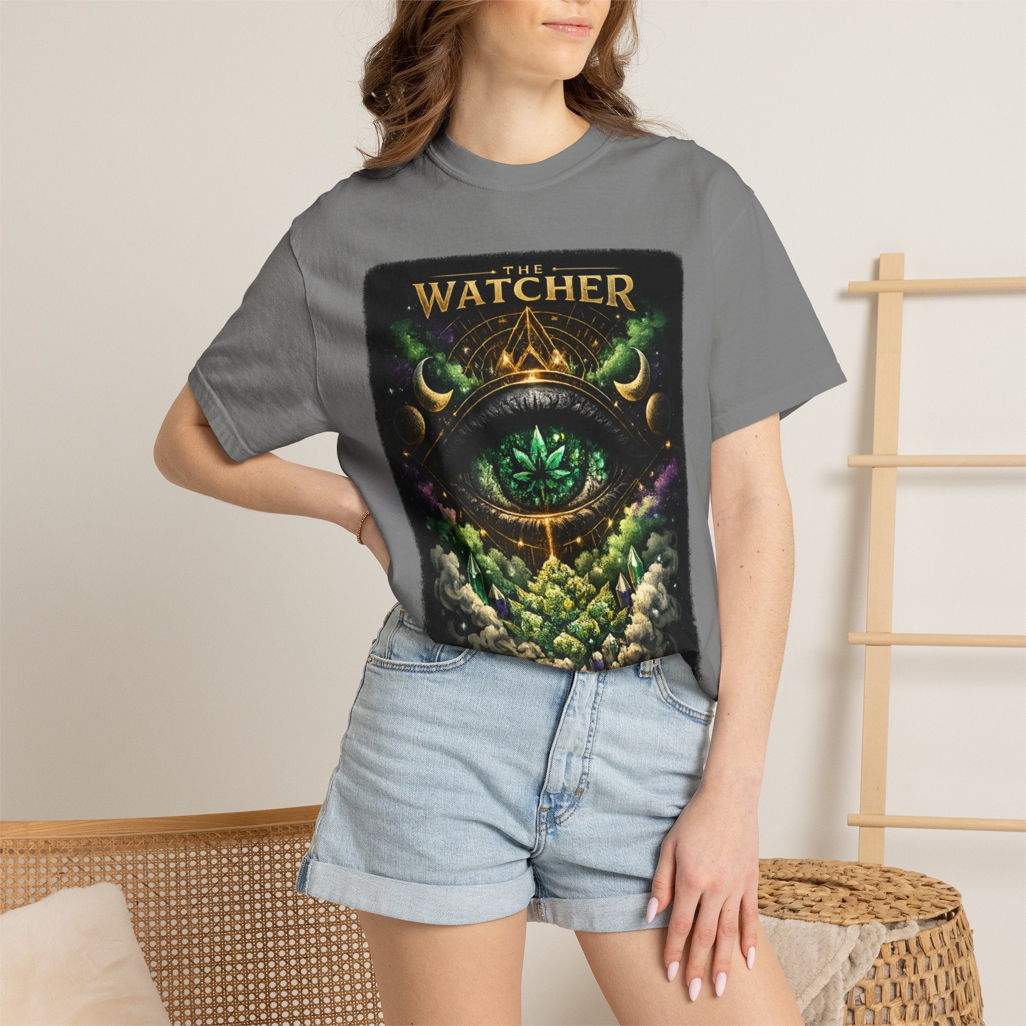 The Watcher T-Shirt — Mystical Eye Forest Graphic Tee