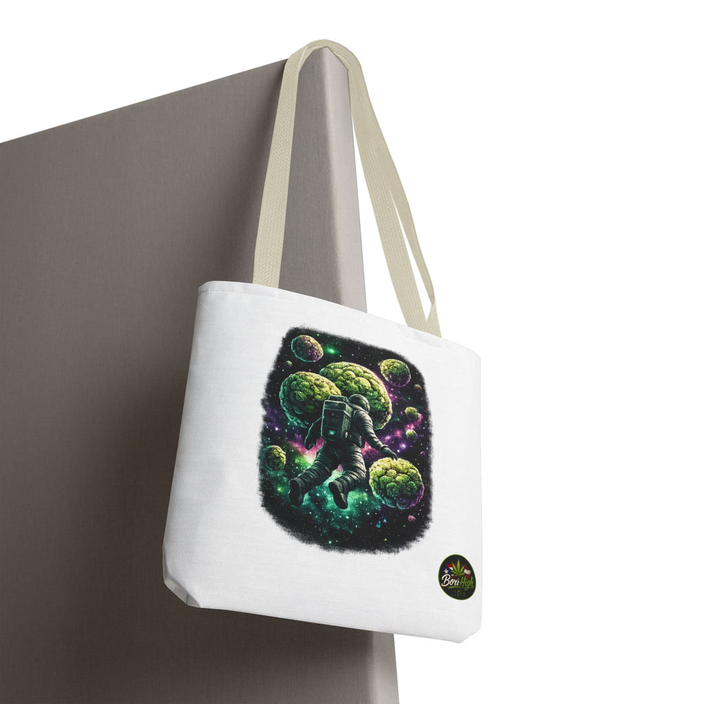 Astro Leaf Tote Bag — Cannabis Space Astronaut All-Over Print Tote