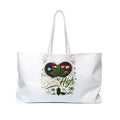 Puerto Rico 'Born High' Weekender Bag – Cannabis Leaf Heart Travel Tote