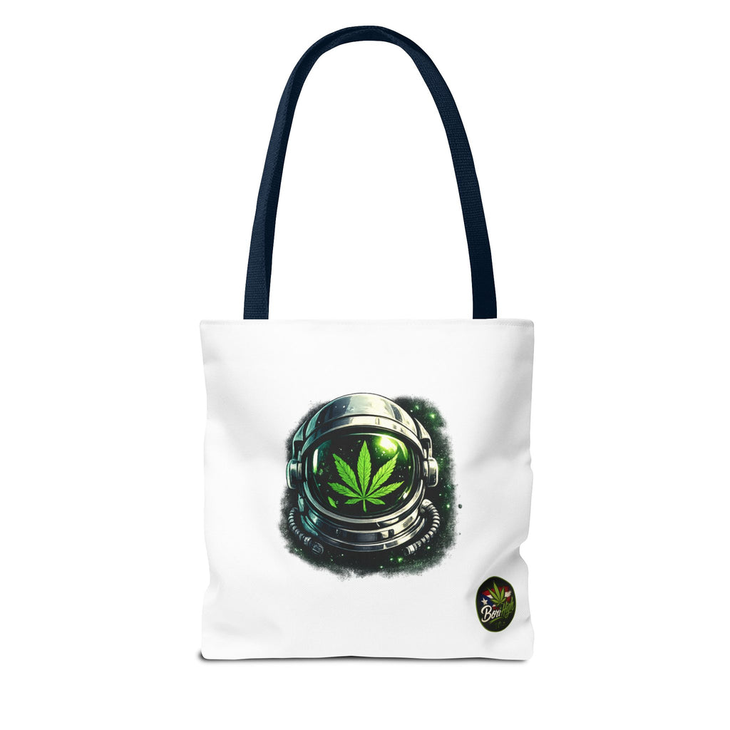 Astro Leaf Tote Bag — Cannabis Space Astronaut All-Over Print Tote