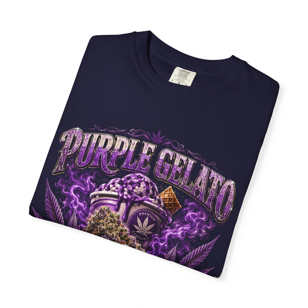 T-Shirt — "Purple Gelato" Cannabis Graphic Tee