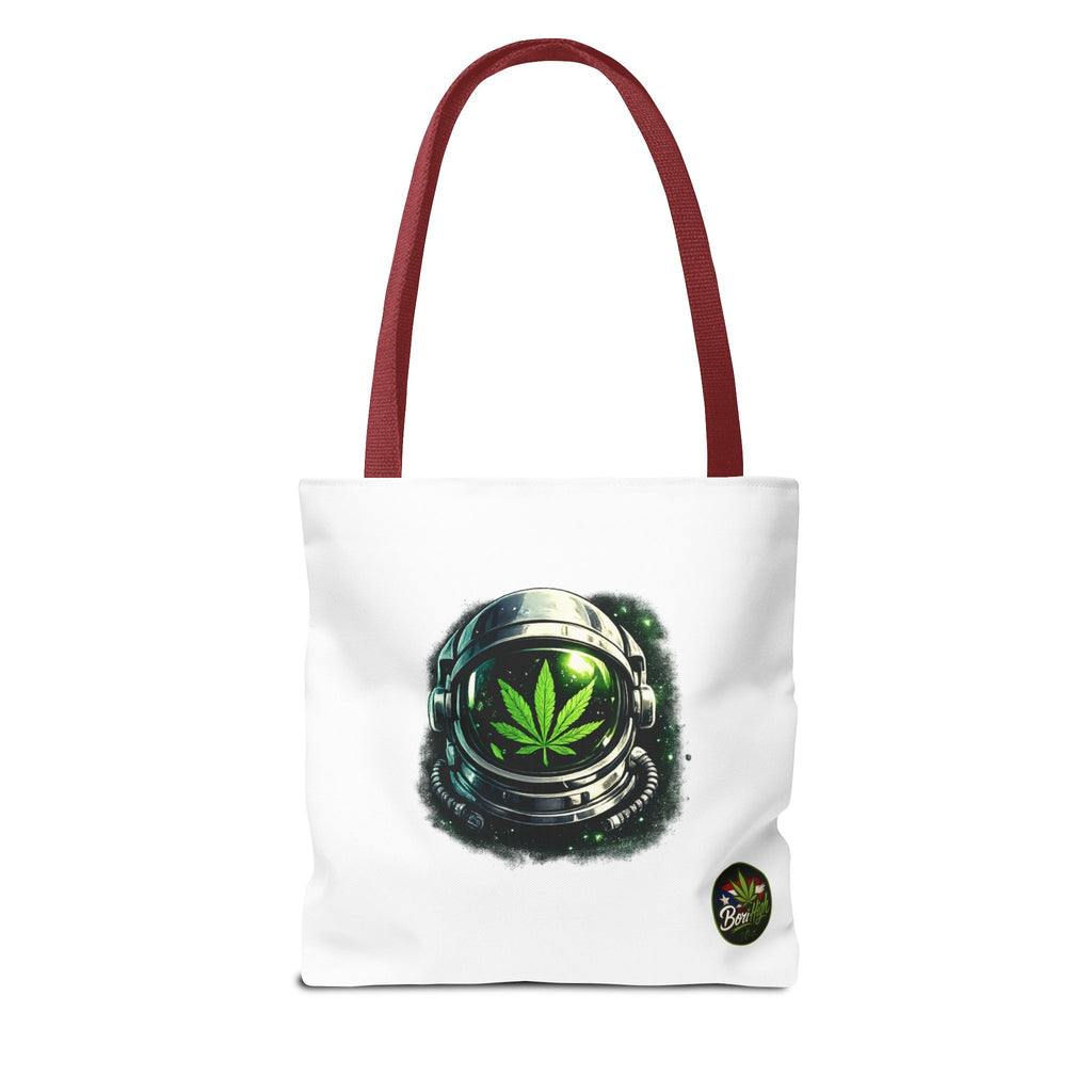 Astro Leaf Tote Bag — Cannabis Space Astronaut All-Over Print Tote