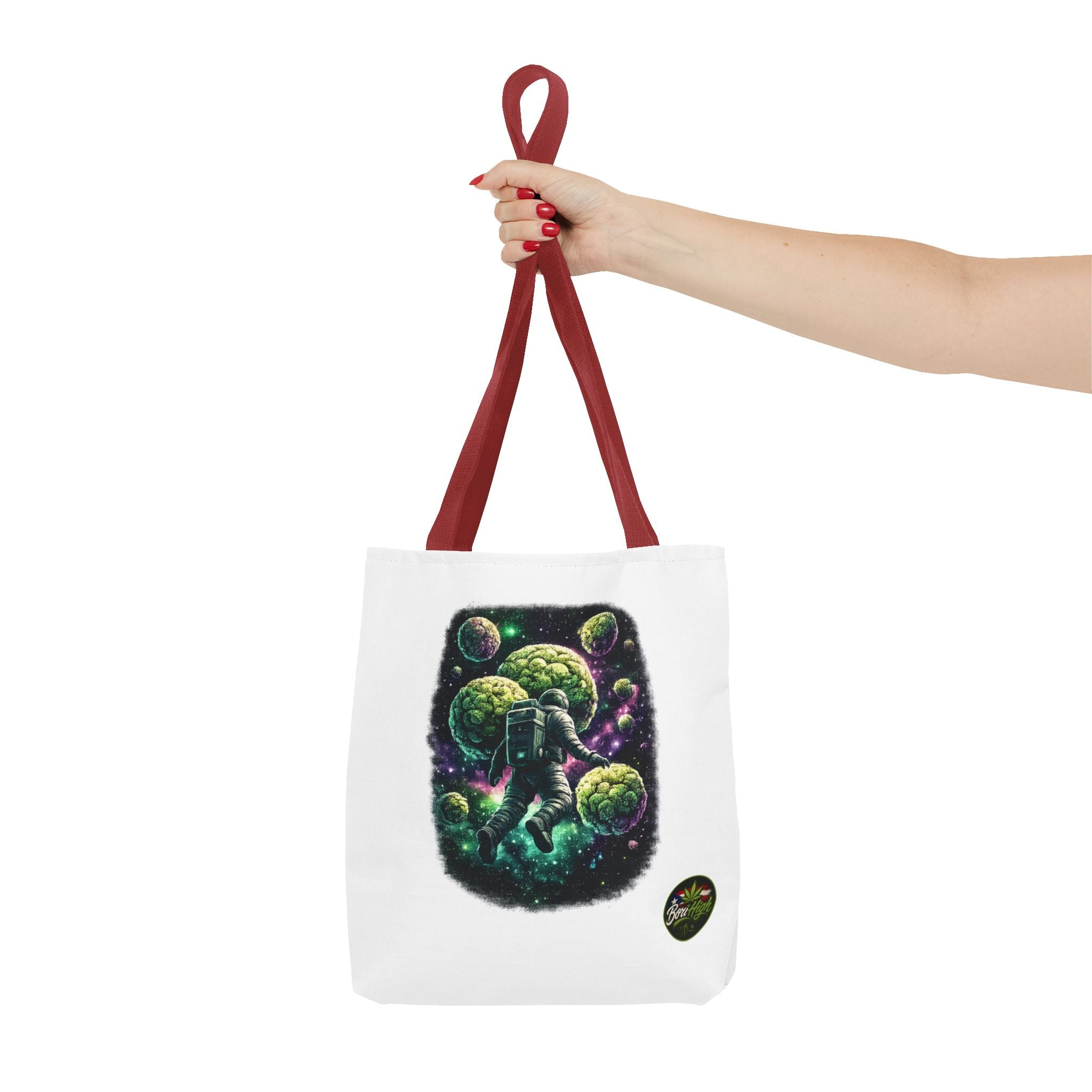 Astro Leaf Tote Bag — Cannabis Space Astronaut All-Over Print Tote