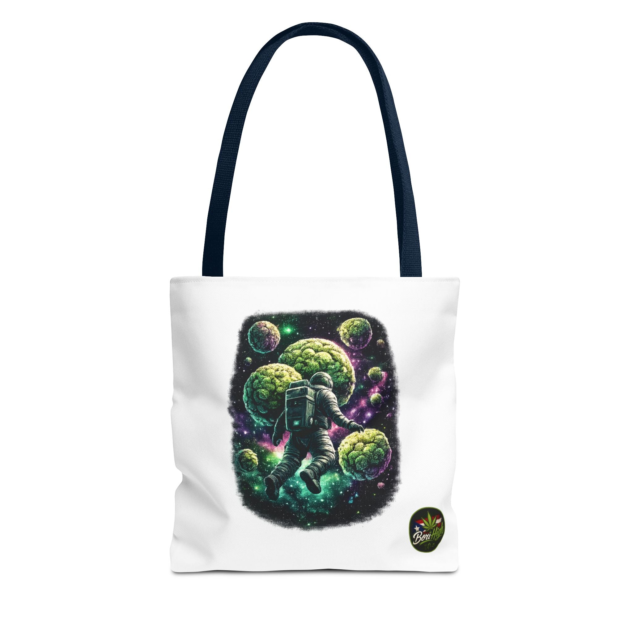 Astro Leaf Tote Bag — Cannabis Space Astronaut All-Over Print Tote