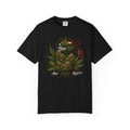 T-Shirt "Born to Be High" Cannabis Leaf & Bud Graphic Tee