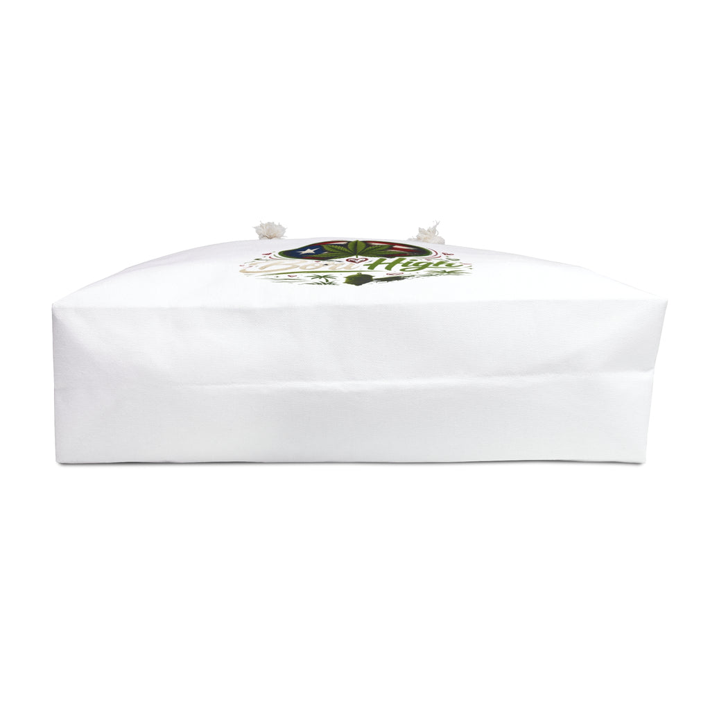 Puerto Rico 'Born High' Weekender Bag – Cannabis Leaf Heart Travel Tote