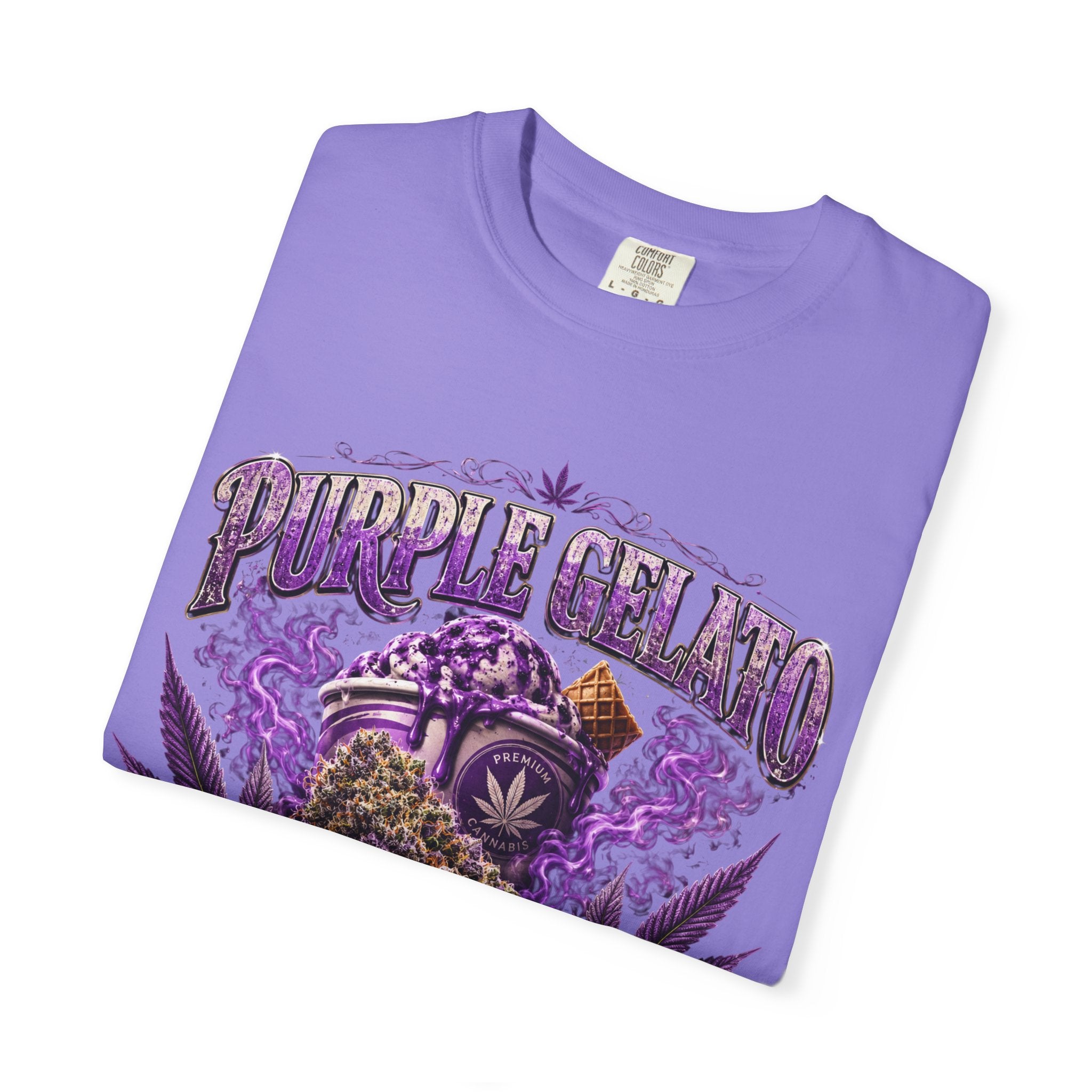 T-Shirt — "Purple Gelato" Cannabis Graphic Tee