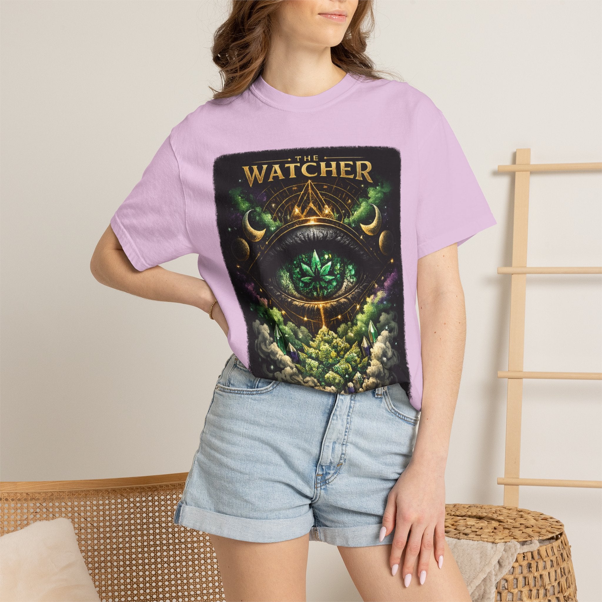 The Watcher T-Shirt — Mystical Eye Forest Graphic Tee