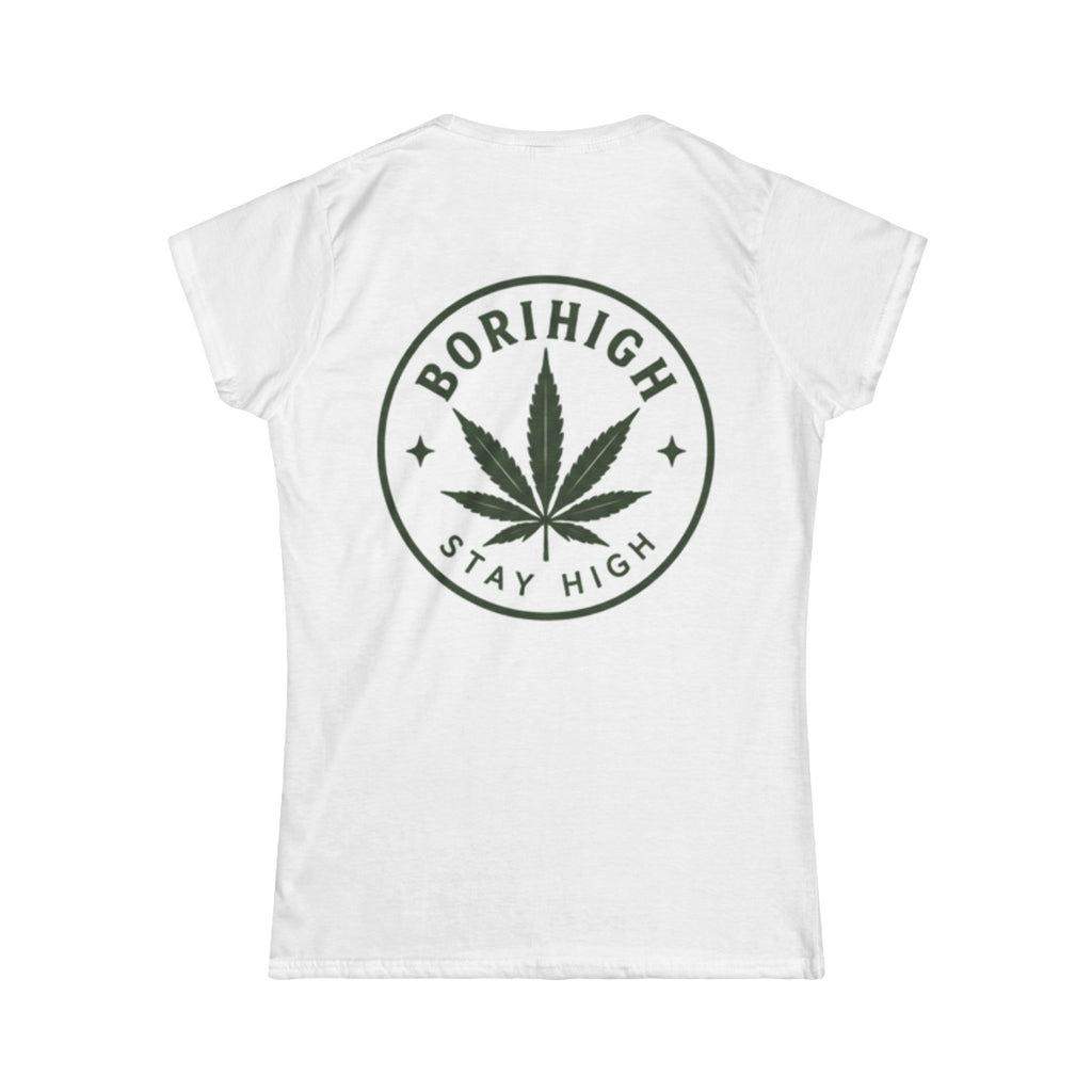 Naturally Elevated Tee — Women's Cannabis Leaf Graphic Shirt
