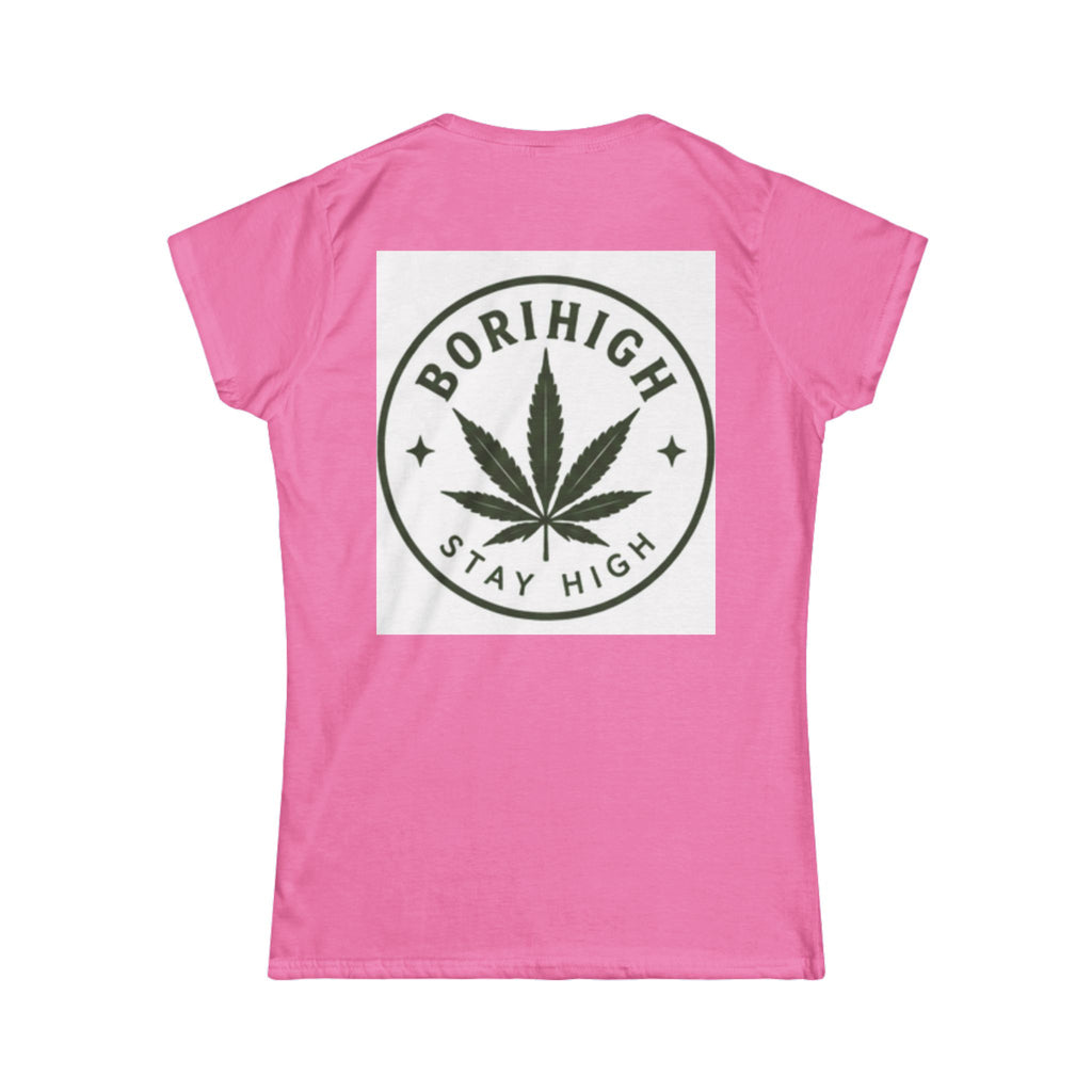 Naturally Elevated Tee — Women's Cannabis Leaf Graphic Shirt