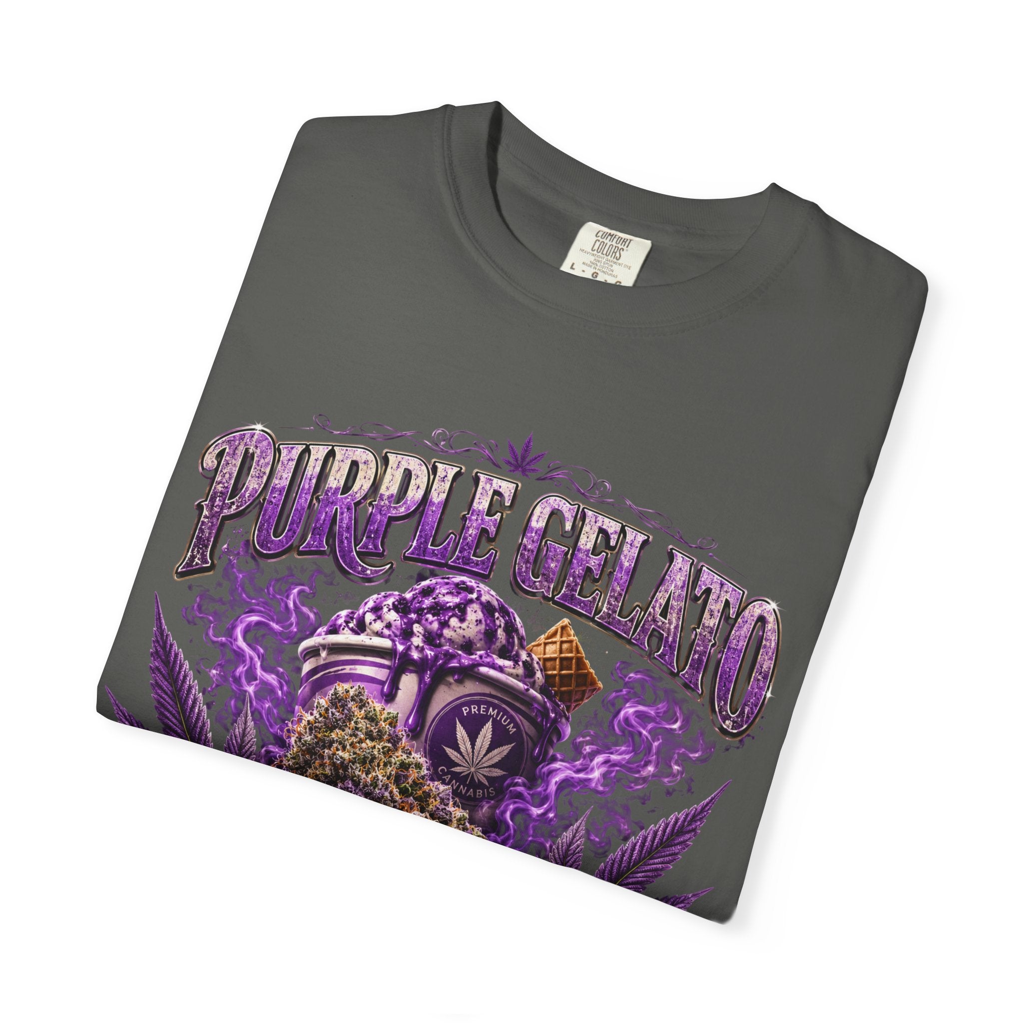 T-Shirt — "Purple Gelato" Cannabis Graphic Tee