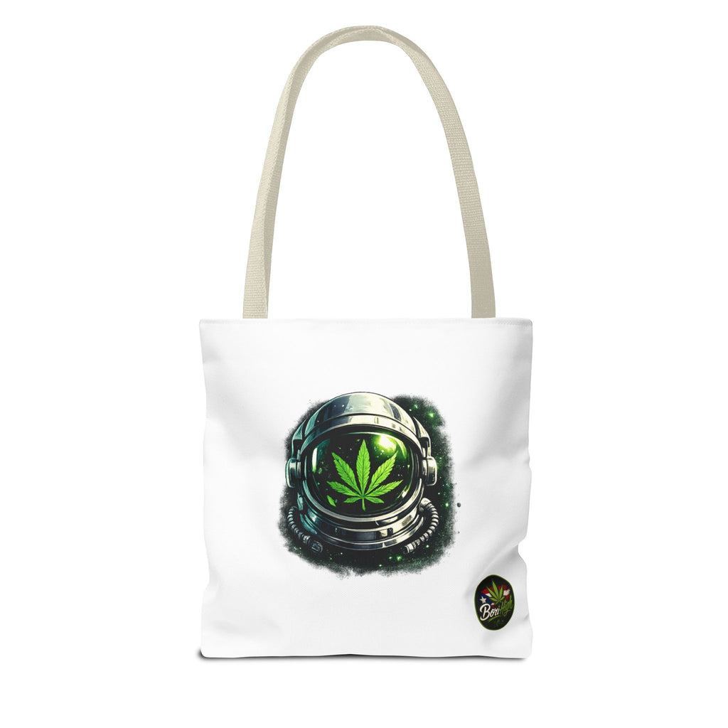 Astro Leaf Tote Bag — Cannabis Space Astronaut All-Over Print Tote