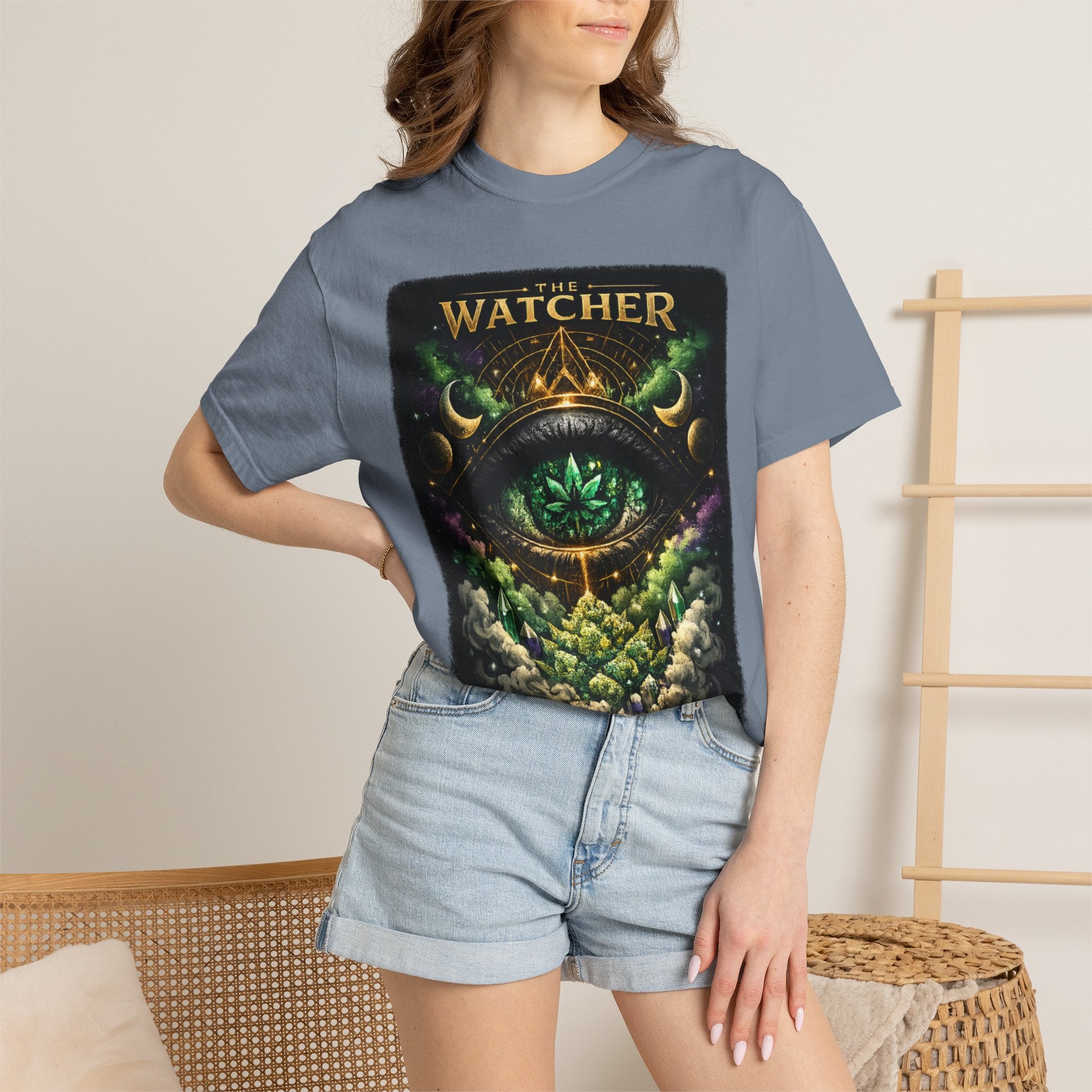 The Watcher T-Shirt — Mystical Eye Forest Graphic Tee