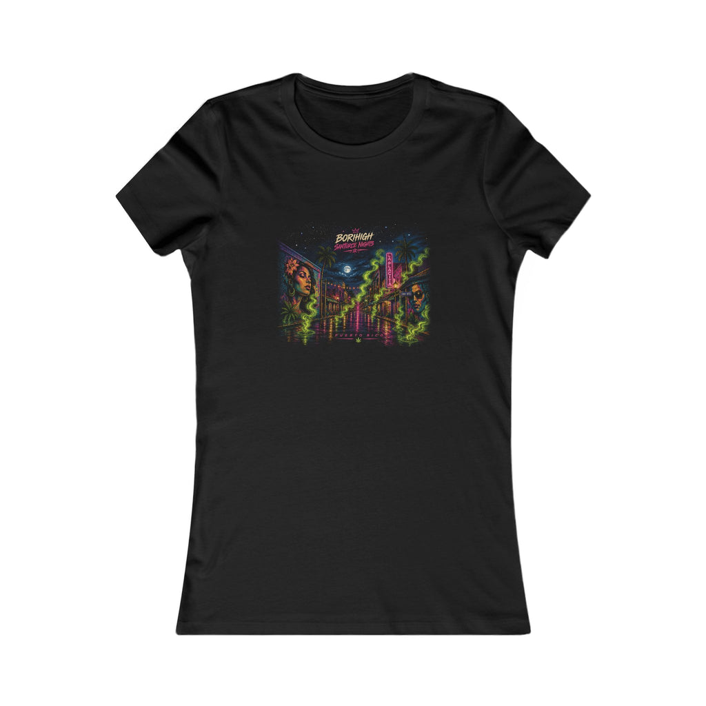Women's City Nightscape Tee — Neon Skyline Graphic Shirt